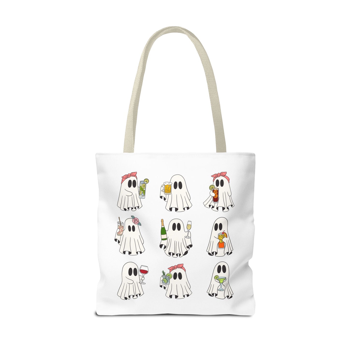 BOOZY GHOSTS BAG ~ VARIOUS SIZES & HANDLE COLORS