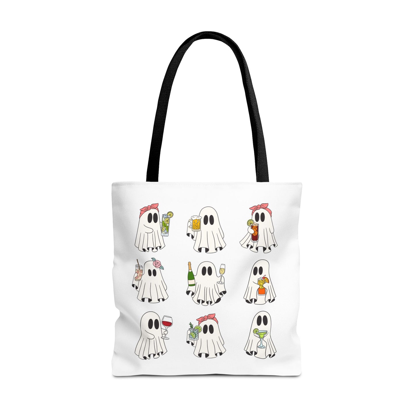 BOOZY GHOSTS BAG ~ VARIOUS SIZES & HANDLE COLORS