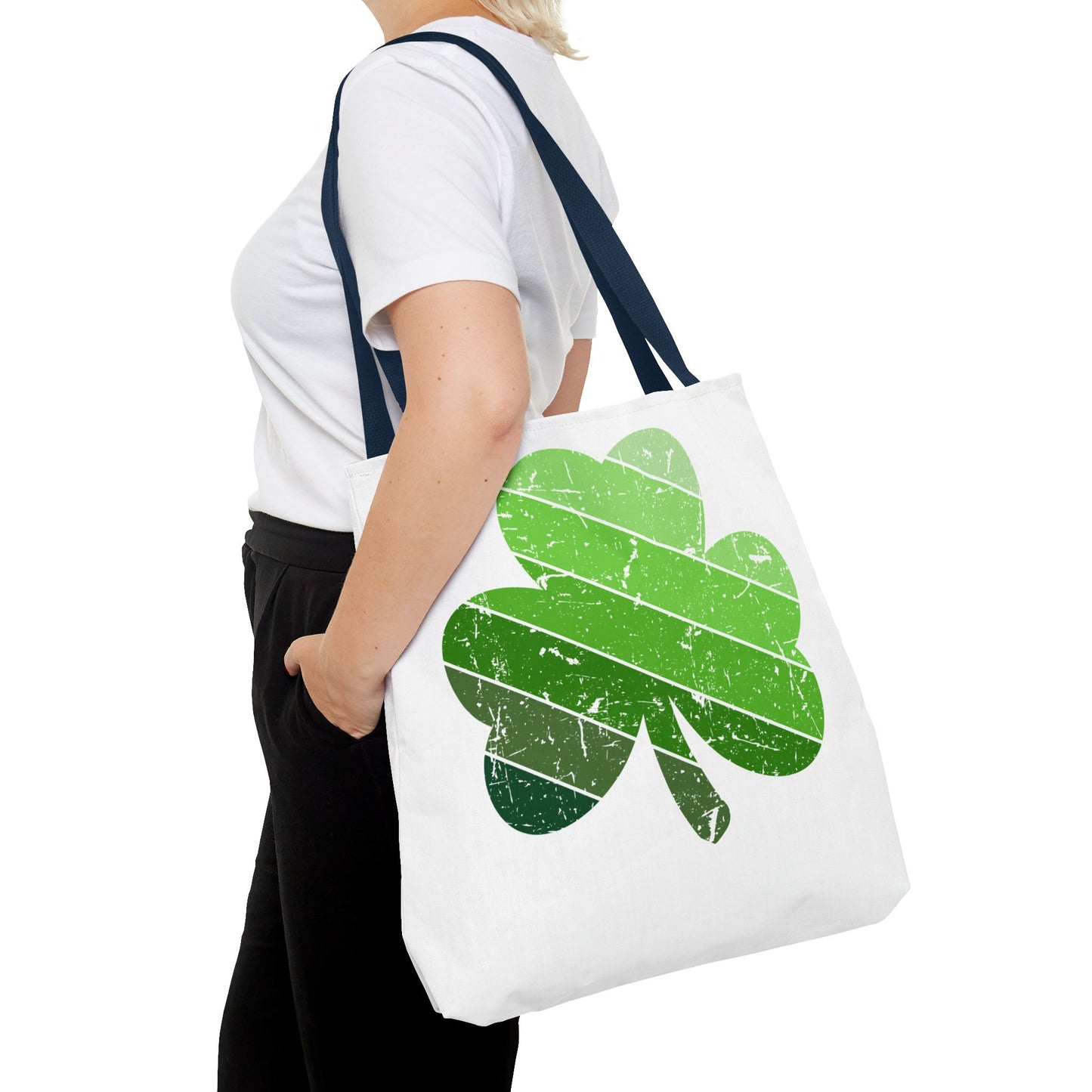 DISTRESSED SHAMROCK ST. PATRICK'S DAY ~ Tote Bag Various Sizes