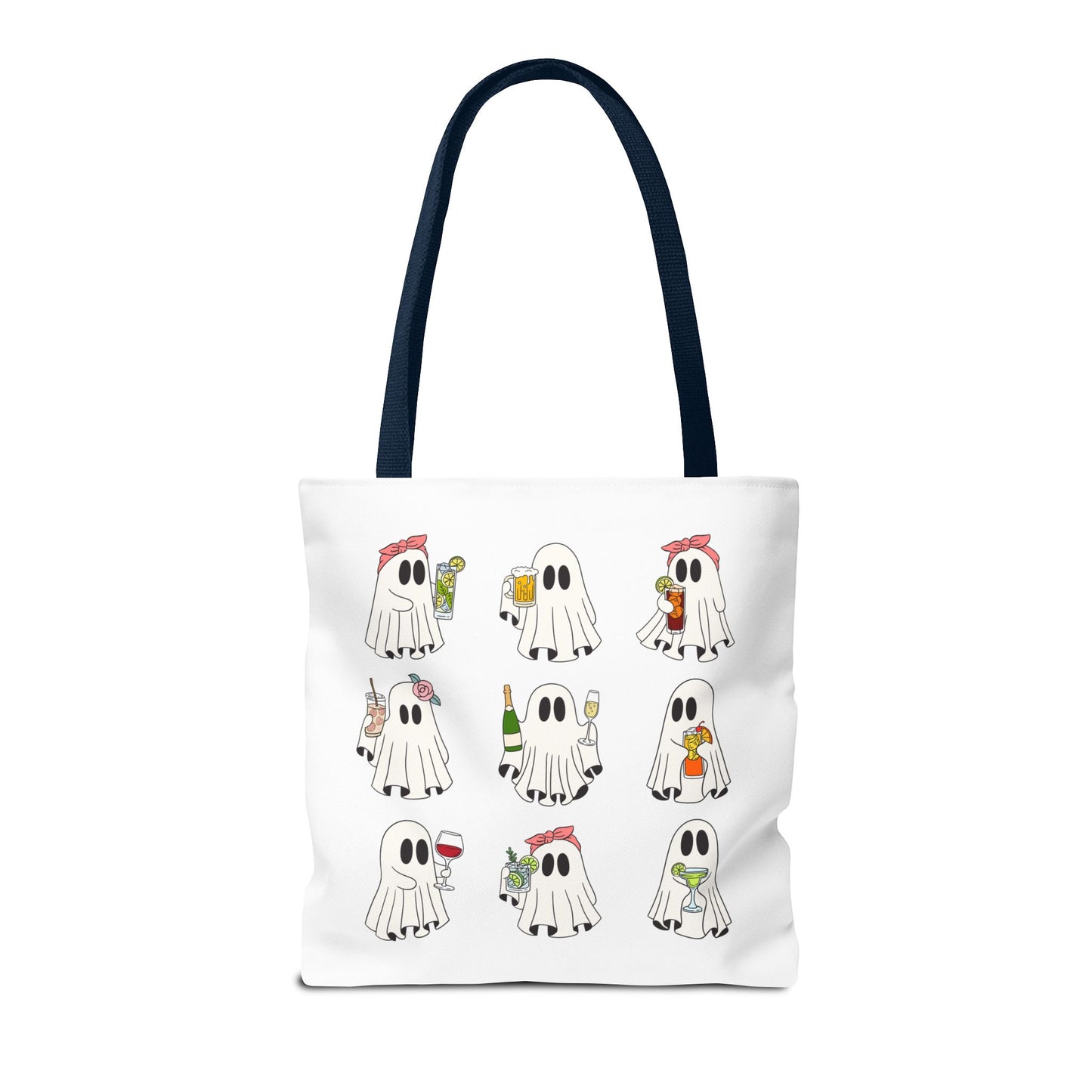 BOOZY GHOSTS BAG ~ VARIOUS SIZES & HANDLE COLORS