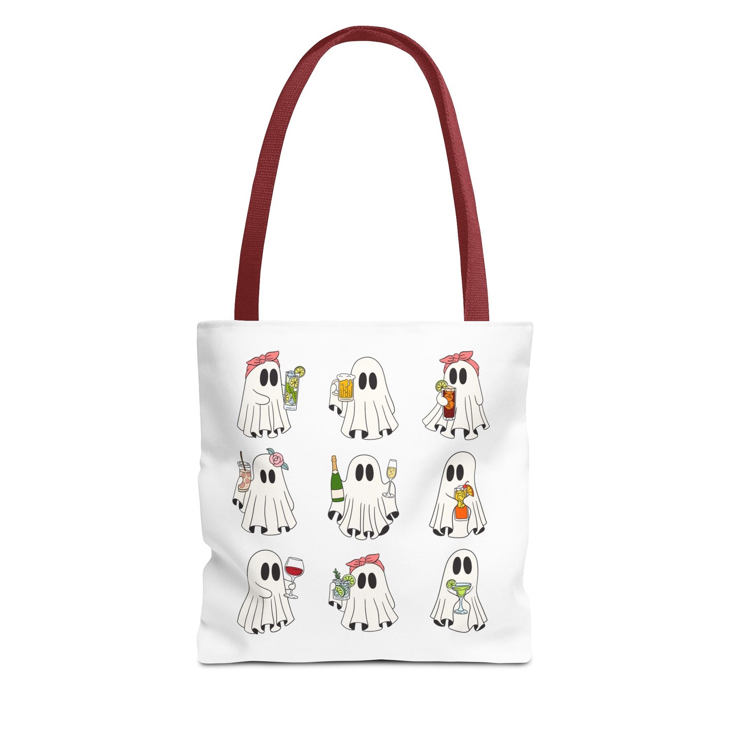 BOOZY GHOSTS BAG ~ VARIOUS SIZES & HANDLE COLORS