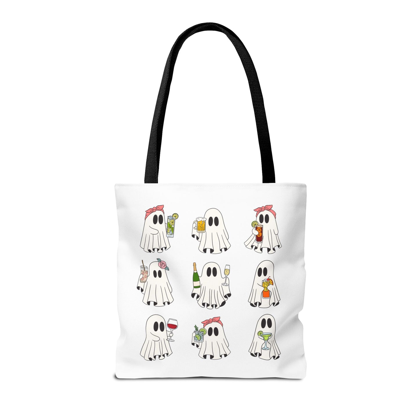 BOOZY GHOSTS BAG ~ VARIOUS SIZES & HANDLE COLORS