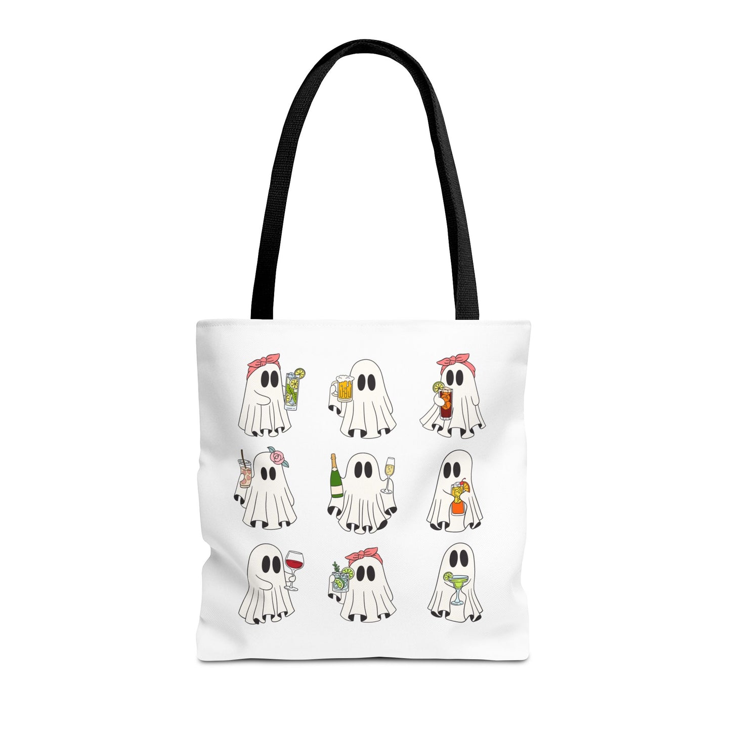 BOOZY GHOSTS BAG ~ VARIOUS SIZES & HANDLE COLORS