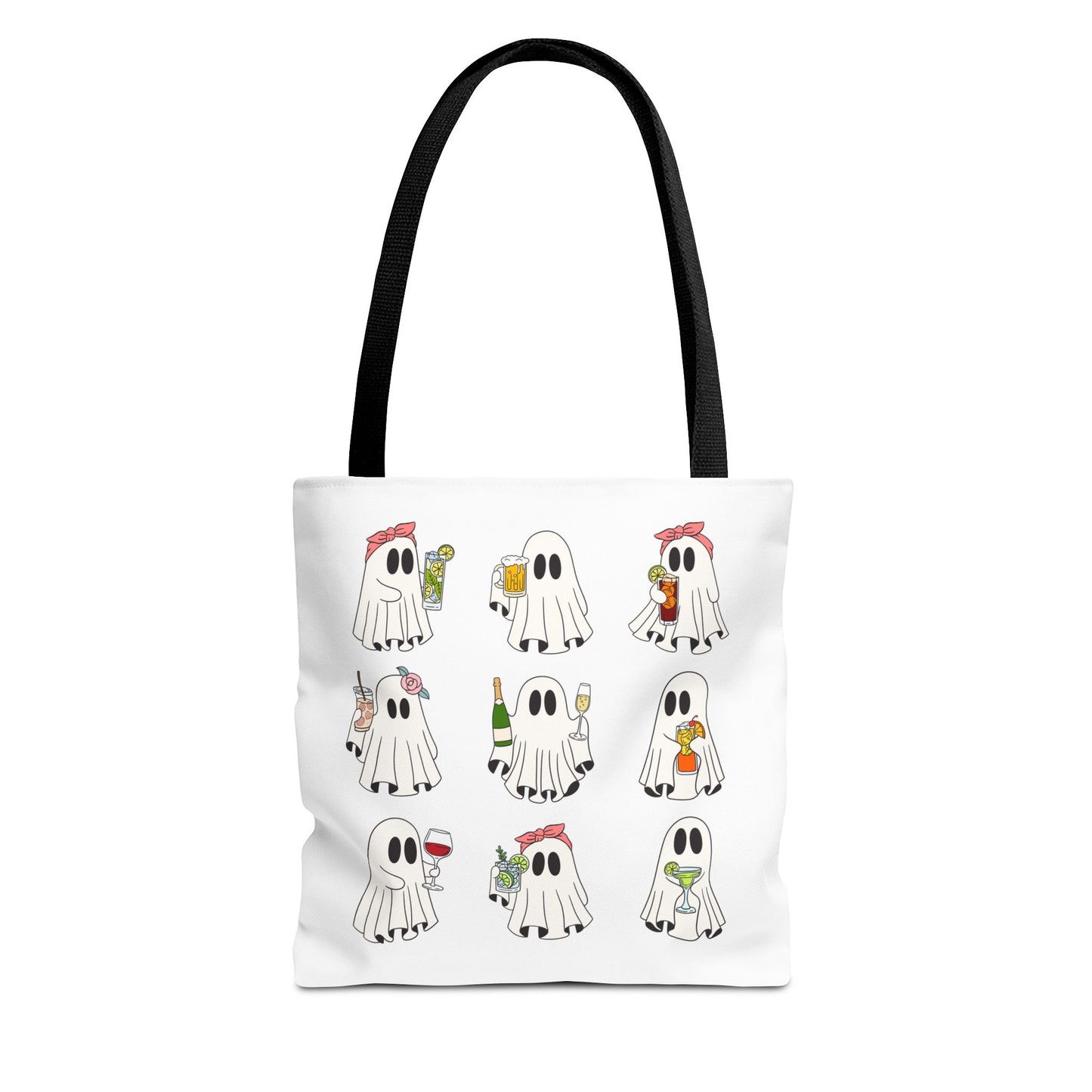 BOOZY GHOSTS BAG ~ VARIOUS SIZES & HANDLE COLORS