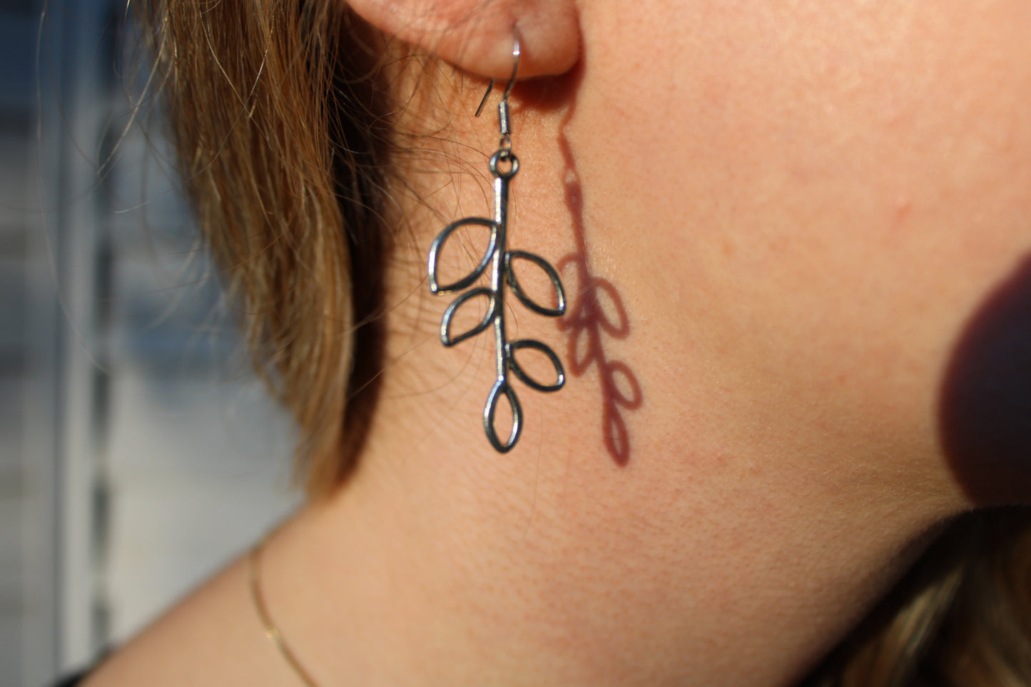 EARRINGS ~ Dangle Drop Earring Hollow Leaf Boho Tree Leaves