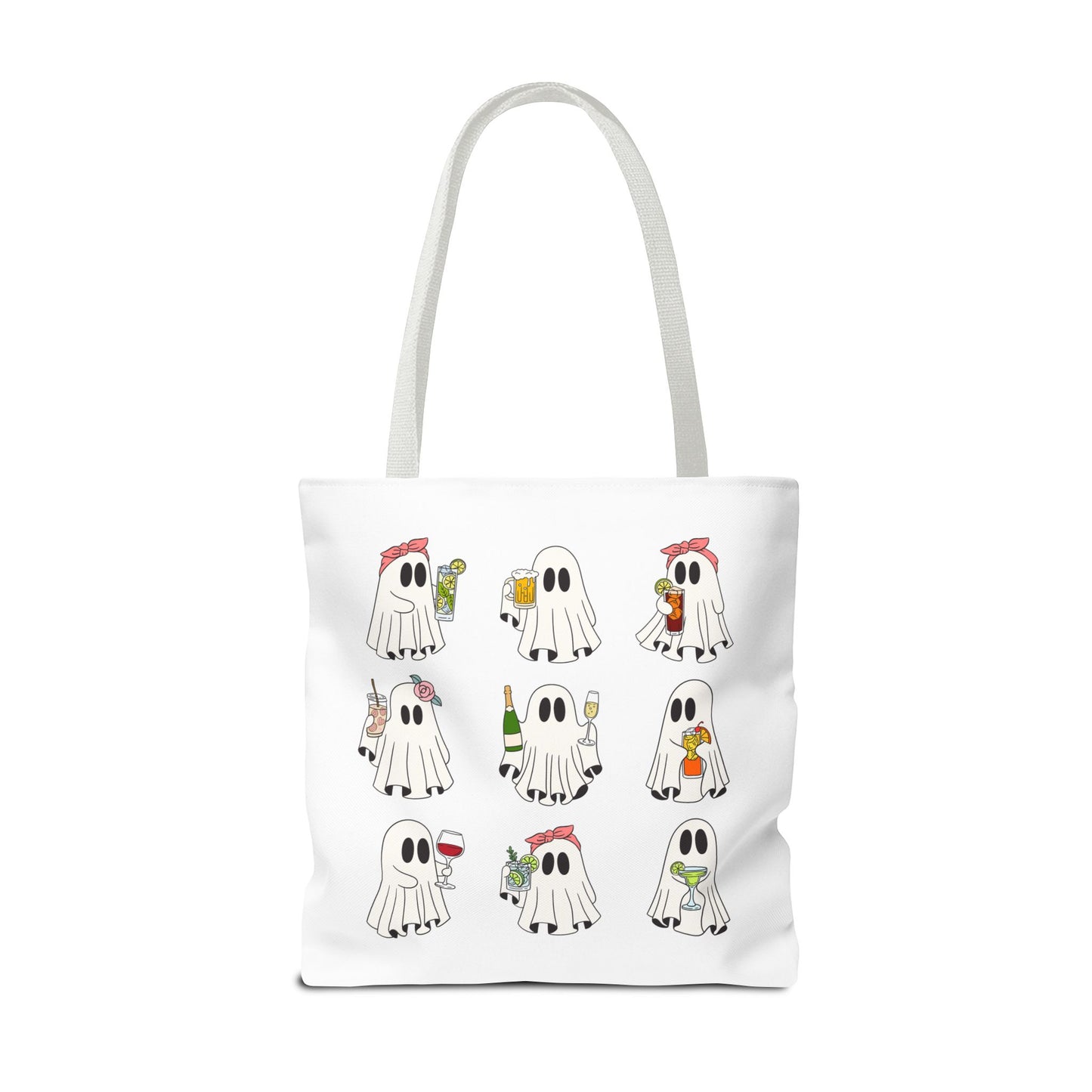 BOOZY GHOSTS BAG ~ VARIOUS SIZES & HANDLE COLORS