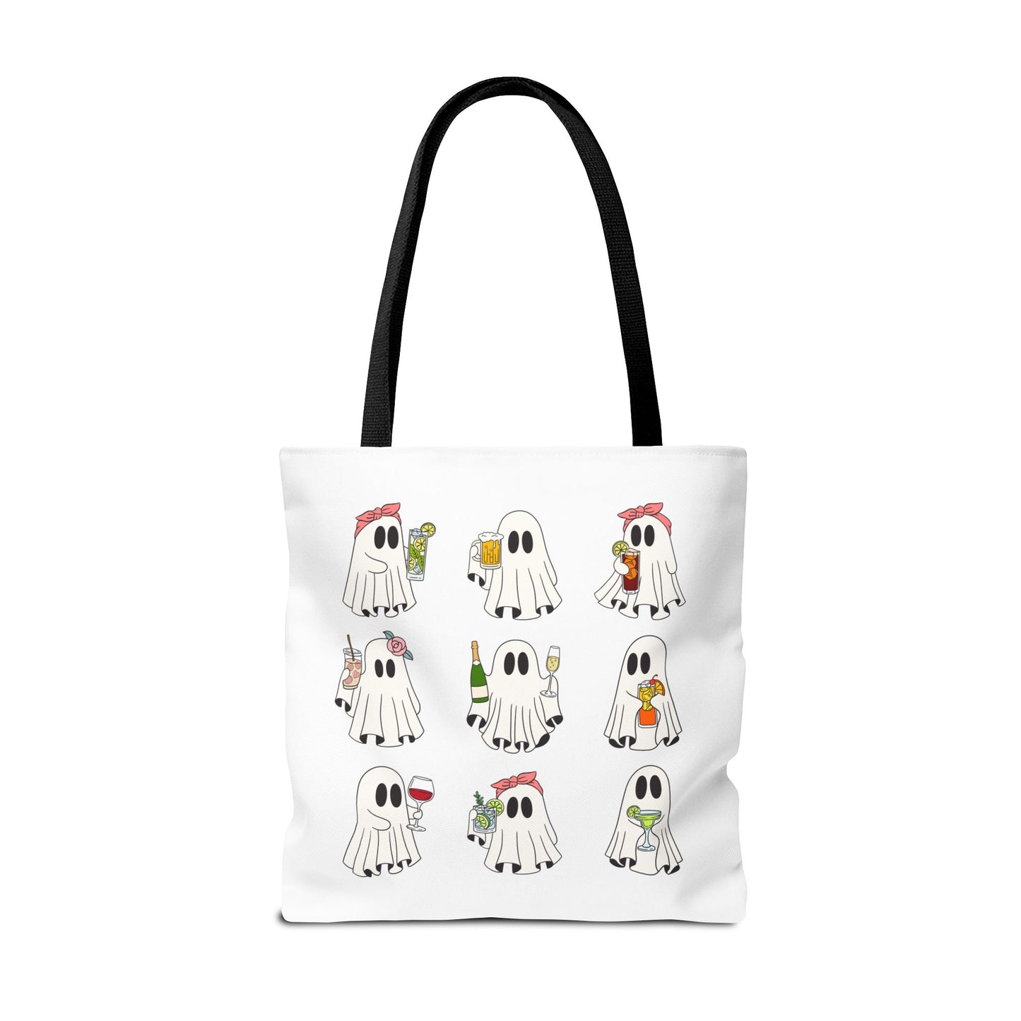 BOOZY GHOSTS BAG ~ VARIOUS SIZES & HANDLE COLORS