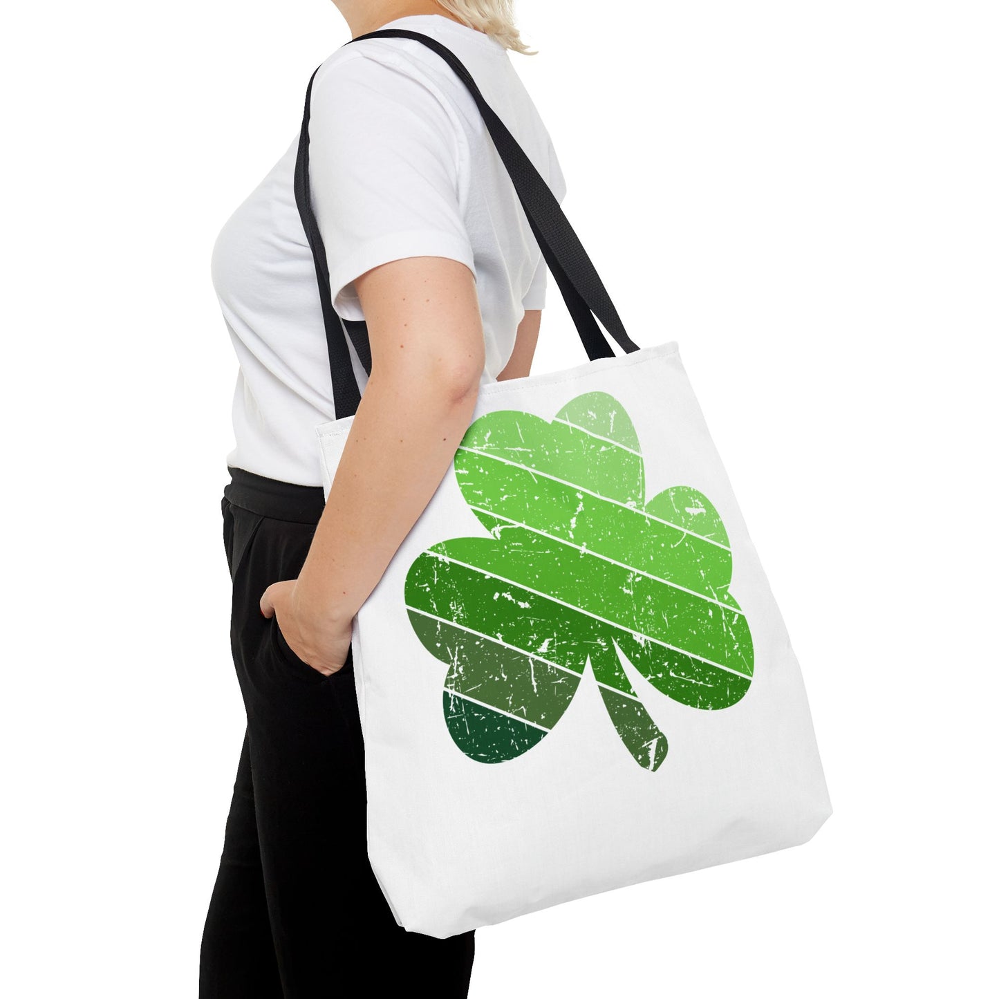 DISTRESSED SHAMROCK ST. PATRICK'S DAY ~  Tote Bag Various Sizes