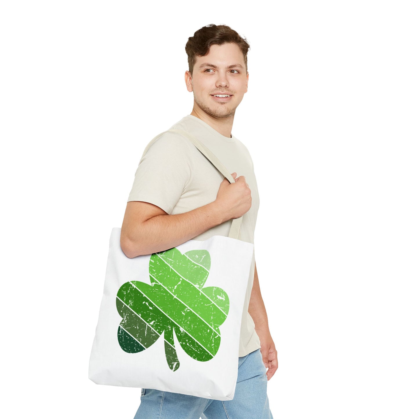DISTRESSED SHAMROCK ST. PATRICK'S DAY ~  Tote Bag Various Sizes