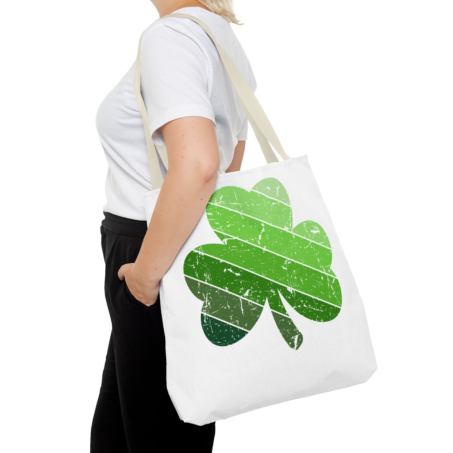 DISTRESSED SHAMROCK ST. PATRICK'S DAY ~  Tote Bag Various Sizes