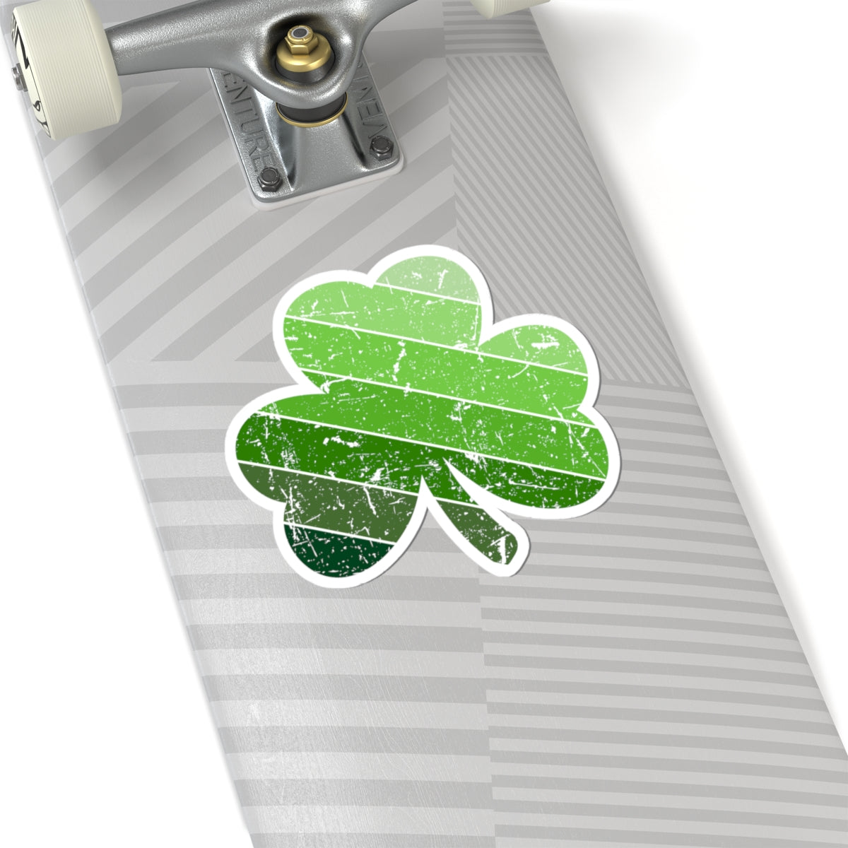 DISTRESSED SHAMROCK ~ St. Patrick’s Day Sticker Various Sizes