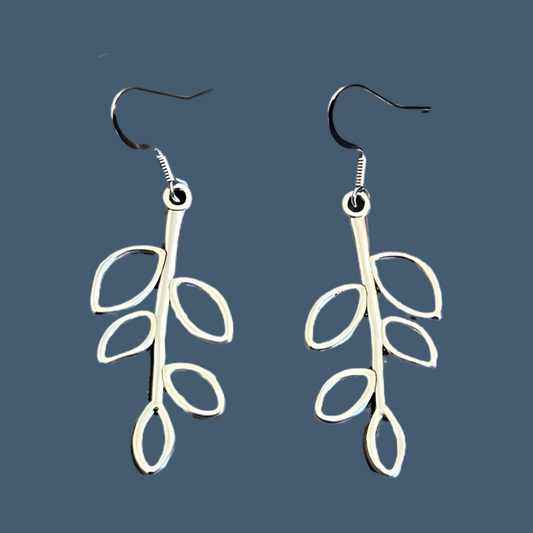 EARRINGS ~ Dangle Drop Earring Hollow Leaf Boho Tree Leaves