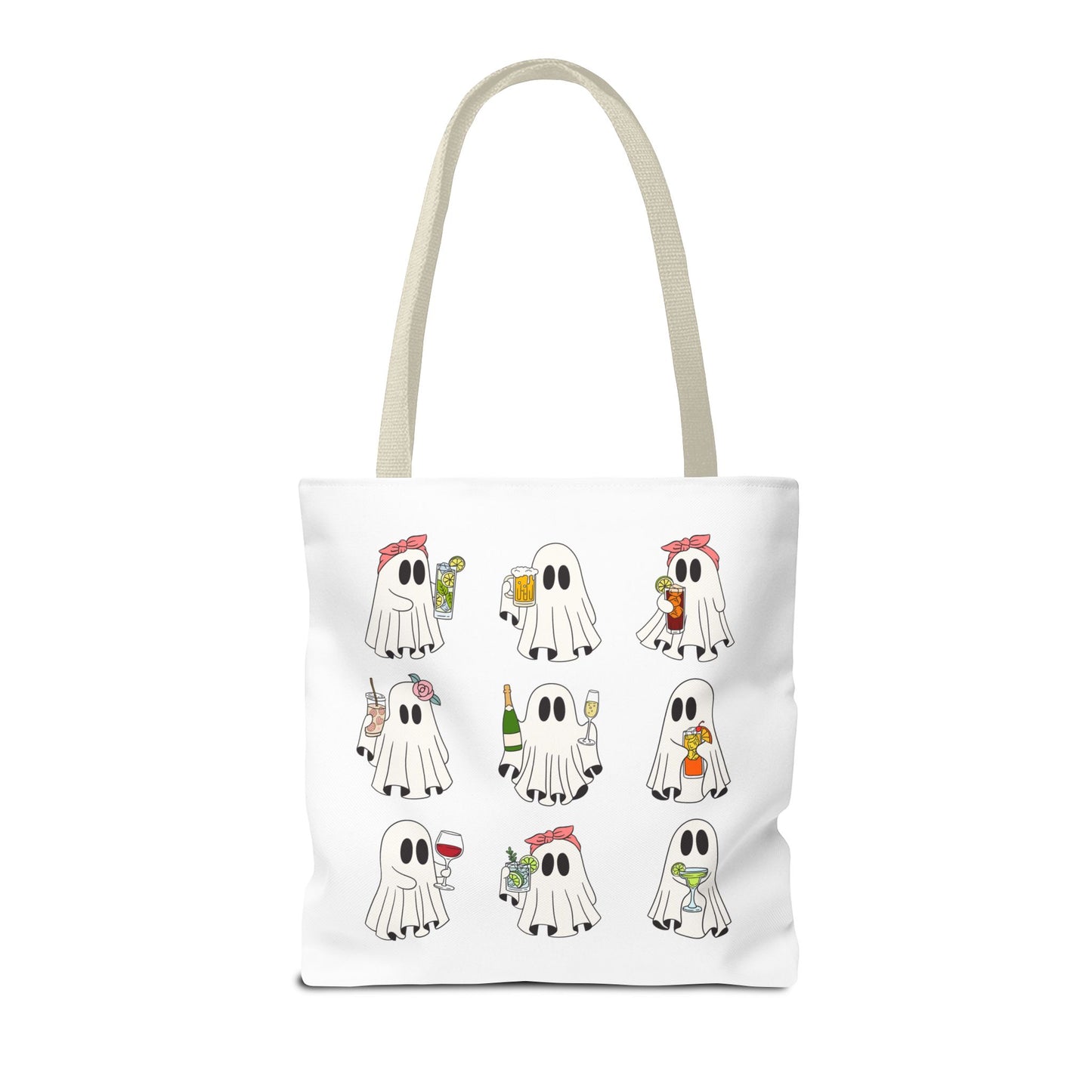 BOOZY GHOSTS BAG ~ VARIOUS SIZES & HANDLE COLORS