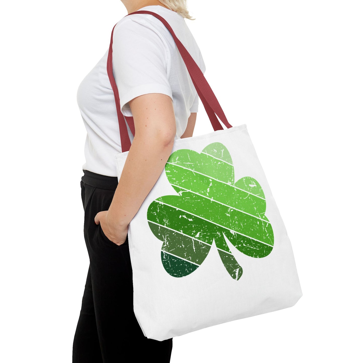 DISTRESSED SHAMROCK ST. PATRICK'S DAY ~  Tote Bag Various Sizes