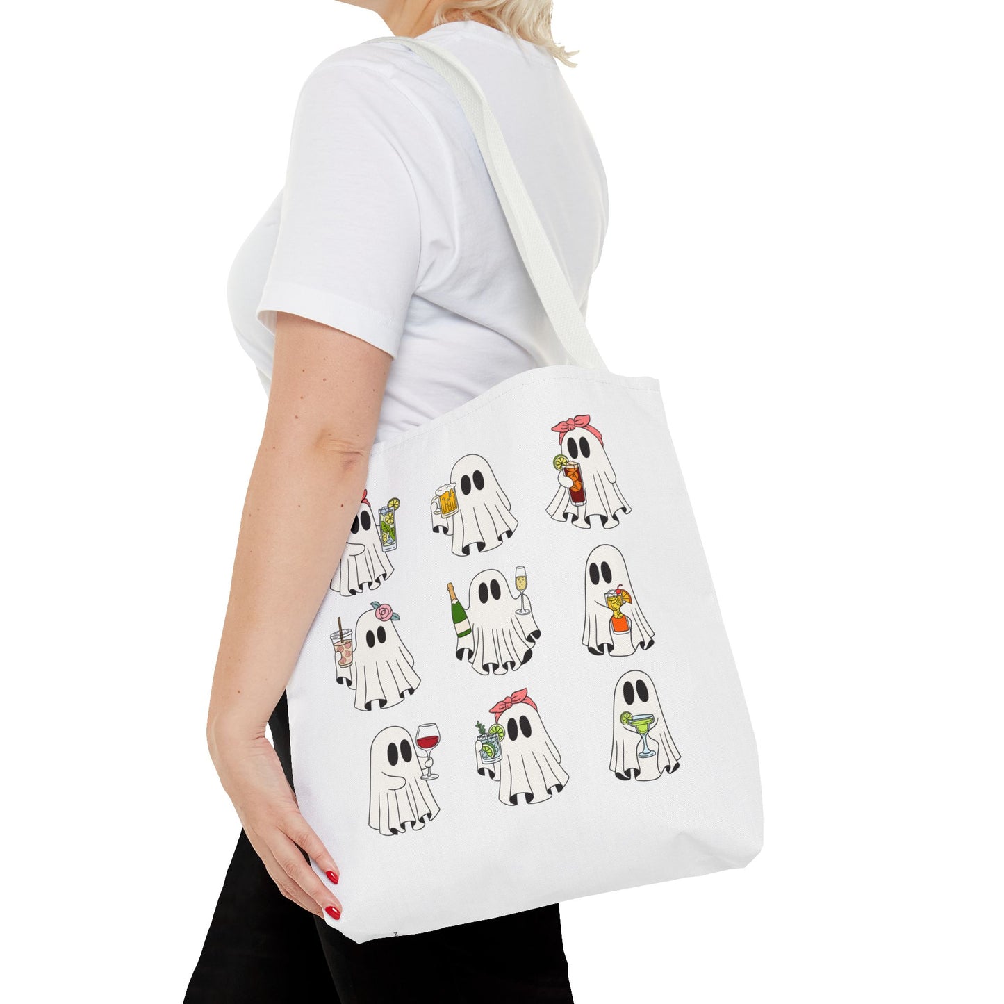 BOOZY GHOSTS BAG ~ VARIOUS SIZES & HANDLE COLORS
