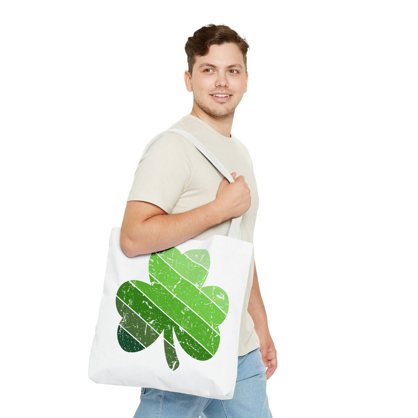 DISTRESSED SHAMROCK ST. PATRICK'S DAY ~  Tote Bag Various Sizes
